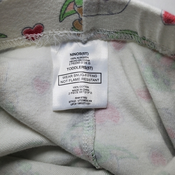 Valentine's Day Baby Yoda Unisex Toddler Cotton Pajama Set 2-Piece Sizes 5T - Picture 7 of 7